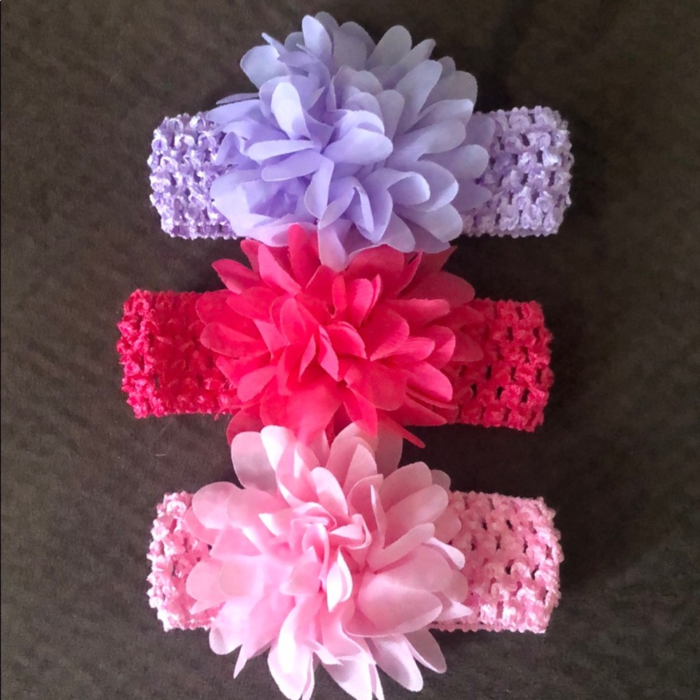 Set of 3 Baby Girl Headbands *NWOT*